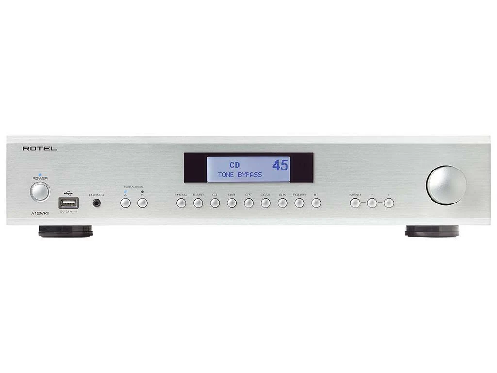 Rotel A14MKII zilver geïntegreerde versterker