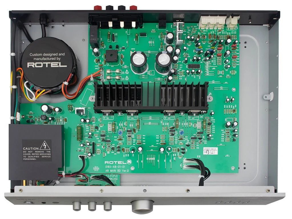 Rotel A8 zwart Stereo versterker met Phono voorversterker ingebouwd - Image 7