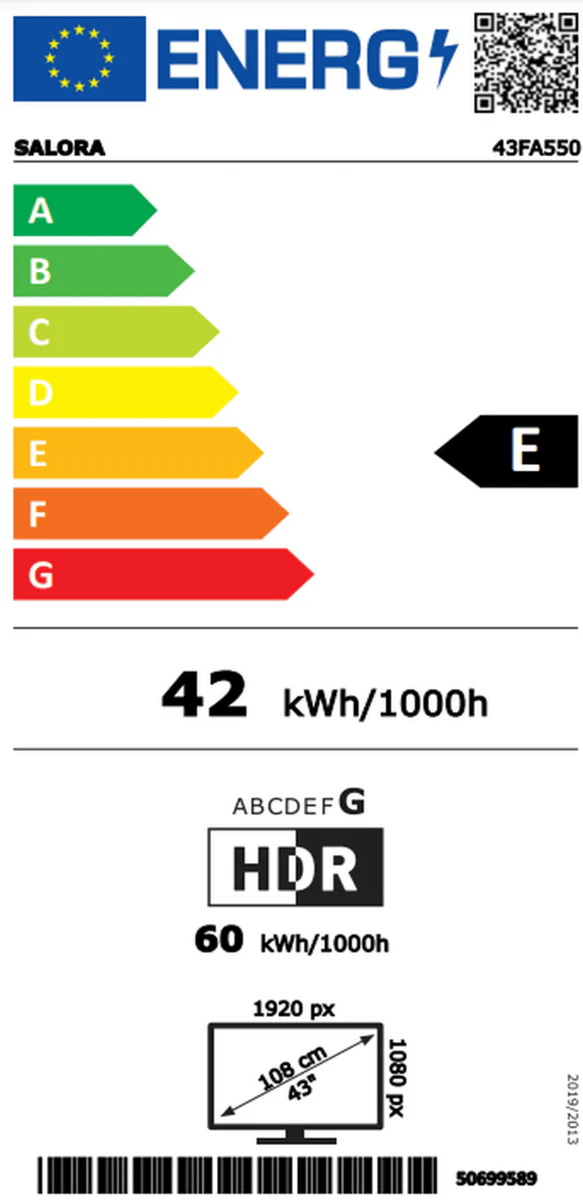 Salora 43FA550 Led televisie met Android smart TV en Chromecast - Image 3