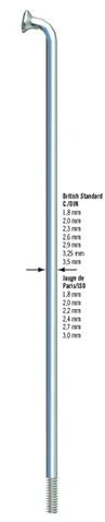 Sapim 2 x 230 mm RVS fietsspaak
