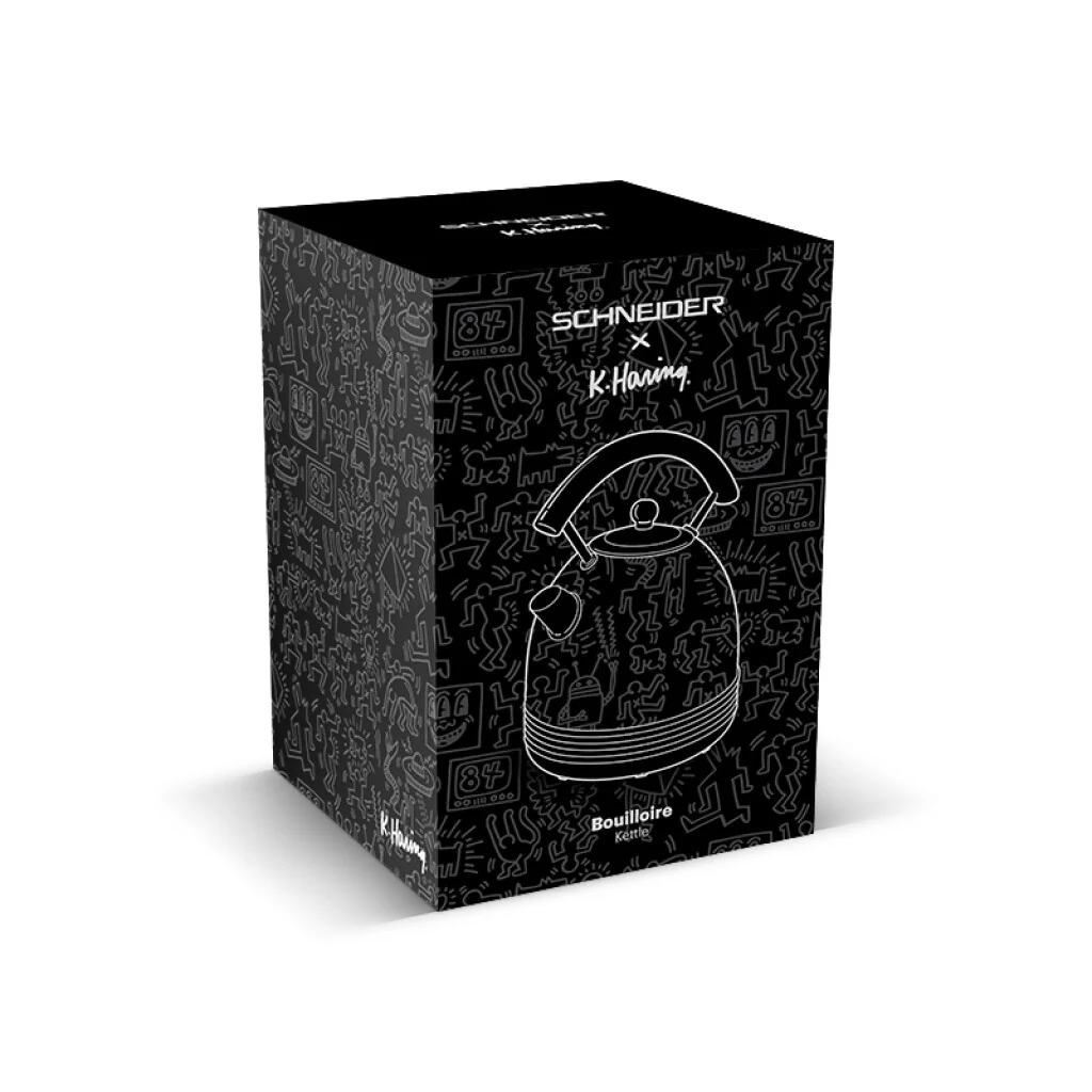 Schneider SCKE17KFAB vintage waterkoker, Keith Haring design - Image 8