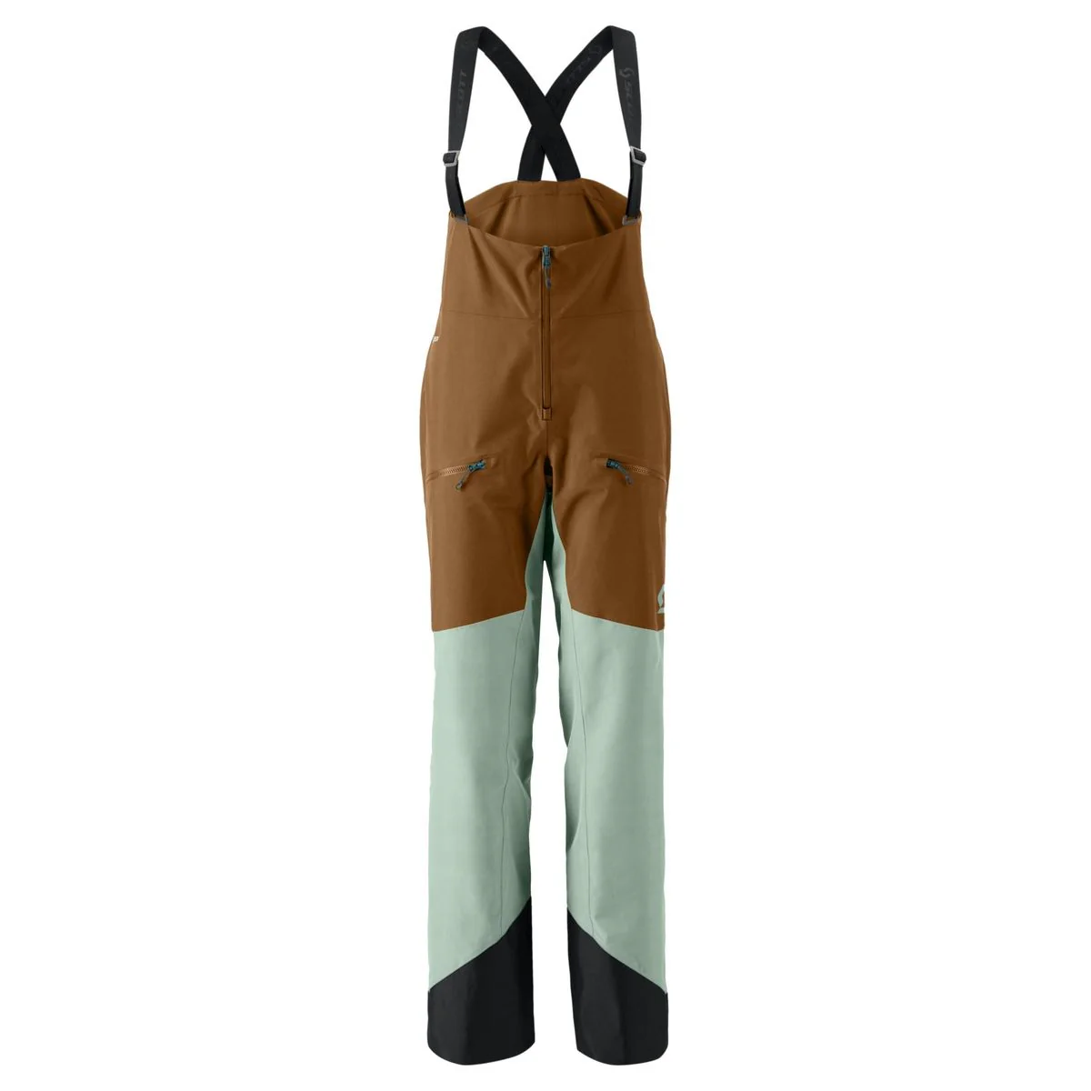 Scott Vertic GORE-TEX 2-Laags Skibroek Dames - Bruin/Groen