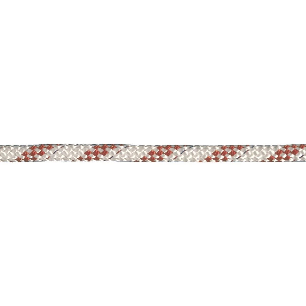 Seilflechter Atlantik Compakt 6 mm Ø val/schoot op haspel 15 meter wit/rood