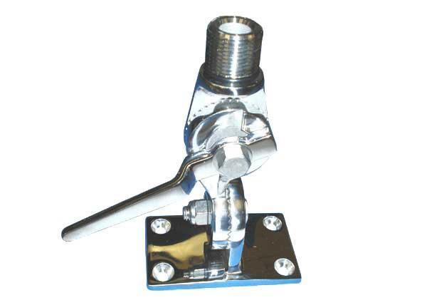 Shakespeare Antennevoet Klapbaar RVS voor VHF/AIS/GPS antenne dekmontage
