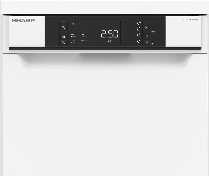 Sharp QWNS1CF49EWEU vrijstaande smalle 45 cm brede vaatwasser - Image 2
