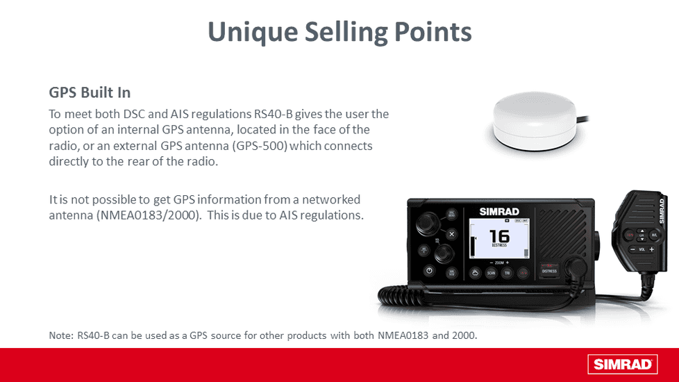 Simrad RS40-B marifoon me AIS-transponder - Image 2