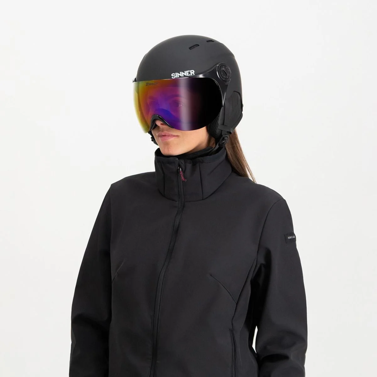 Sinner TYPHOON VISOR Skihelm - Mat Zwart - Image 4