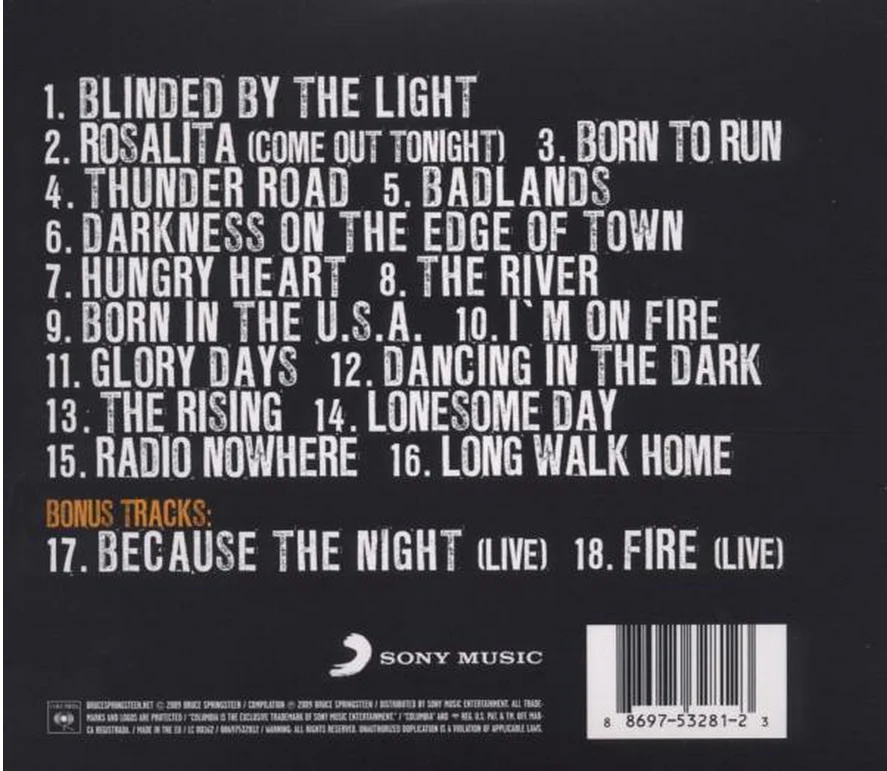 Sony Music Greatest Hits- Ltd  Bruce Springsteen - Image 2
