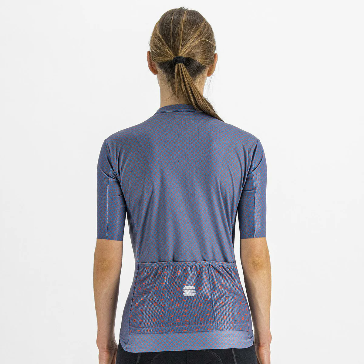 Sportful Checkmate fietsshirt korte mouwen blauw dames - Image 2
