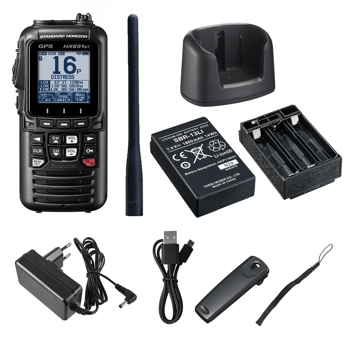 Standard Horizon HX891BT/E handmarifoon met GPS, DSC, ATIS en Bluetooth navy (VDES-gereed) - Image 2