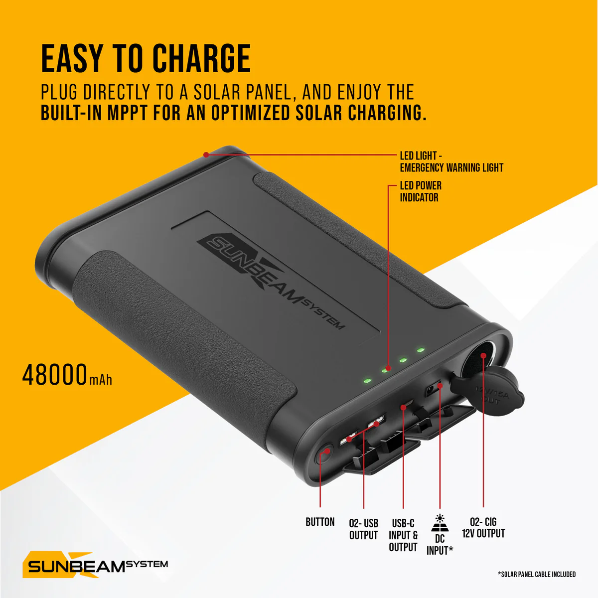 SUNBEAMsystem Smart Power Station Powerbank MPPT 150Wh Gen2 - Image 2