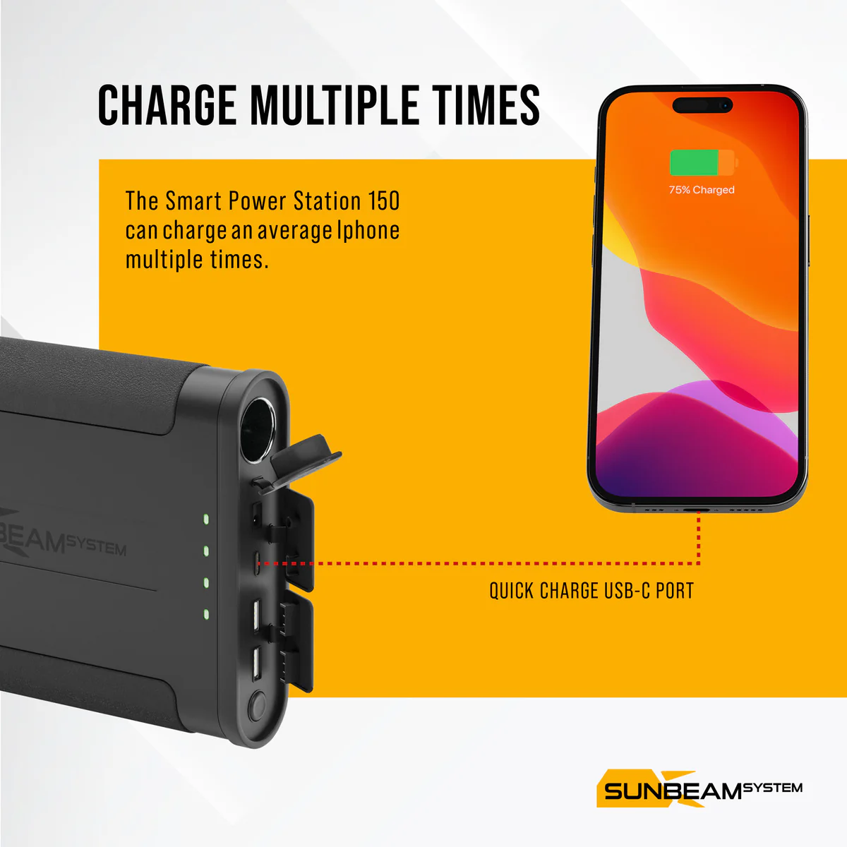 SUNBEAMsystem Smart Power Station Powerbank MPPT 150Wh Gen2 - Image 5