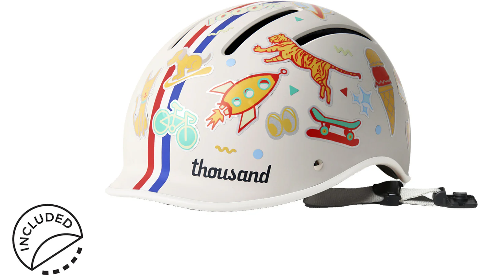 Thousand Jr. Kids Fietshelm kinder - Speedway Crème - Image 8