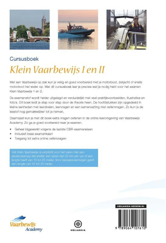 Vaarbewijs Academy Cursusboek Klein Vaarbewijs I en II + Online Examentraining - Image 2