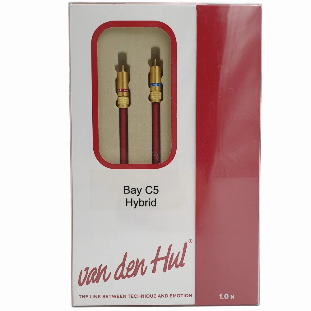 Van Den Hul The Bay C5Hybrid 120 cm interlink interconnect RCA 1,2 meter zeer flexibel