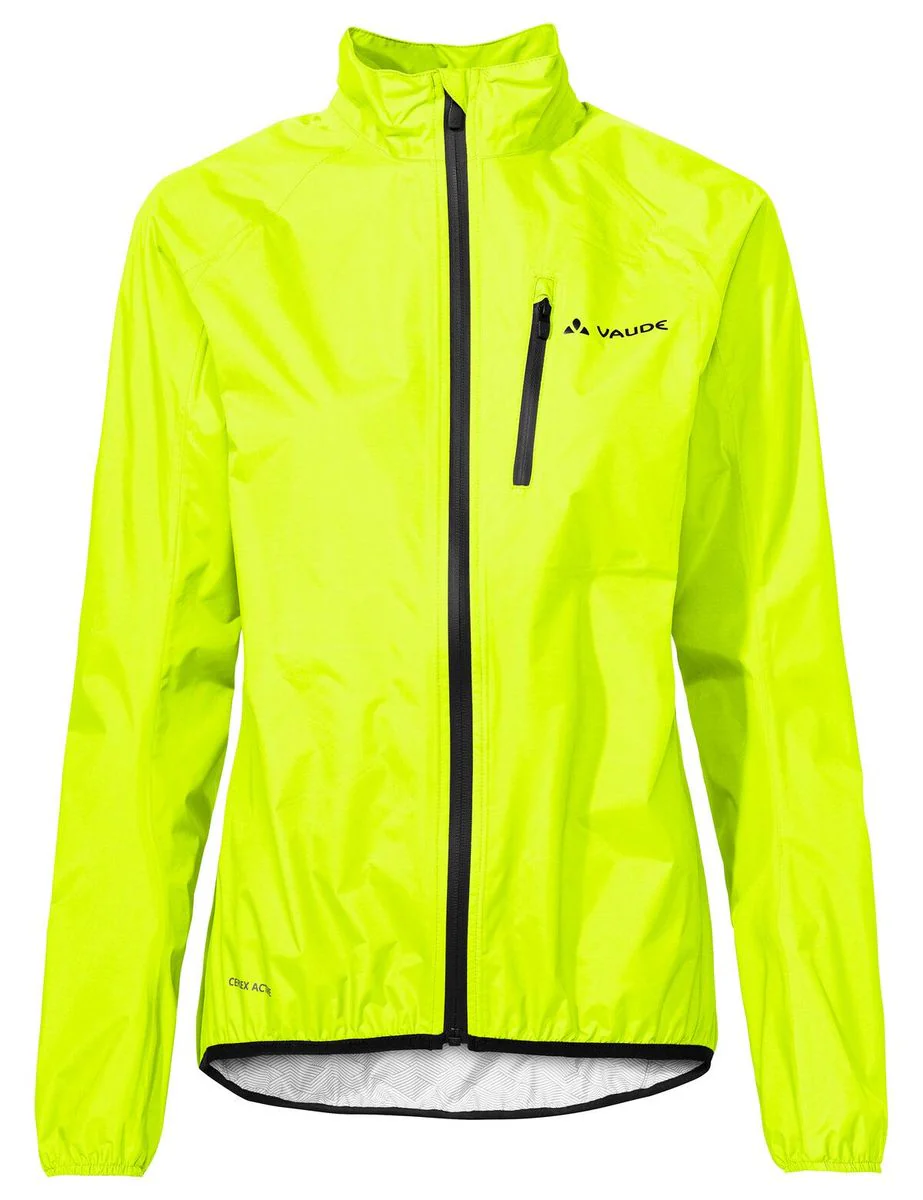 Vaude Drop III regenjack dames neon geel