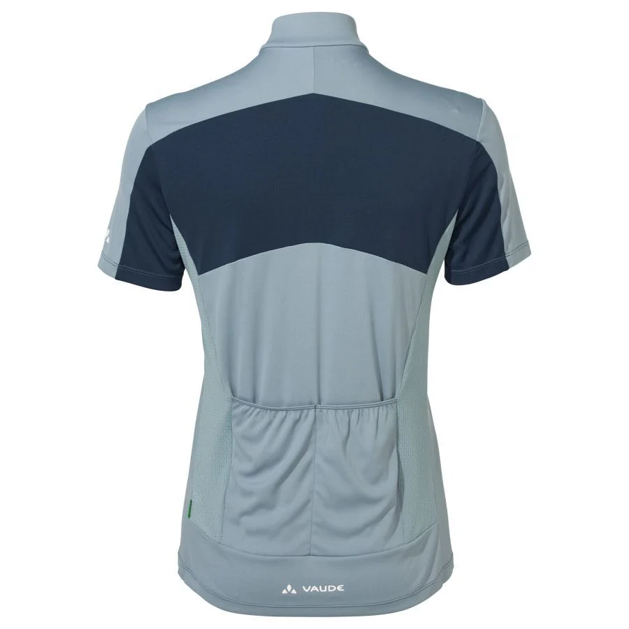Vaude Matera FZ Tricot fietsshirt korte mouwen blauw dames - Image 2