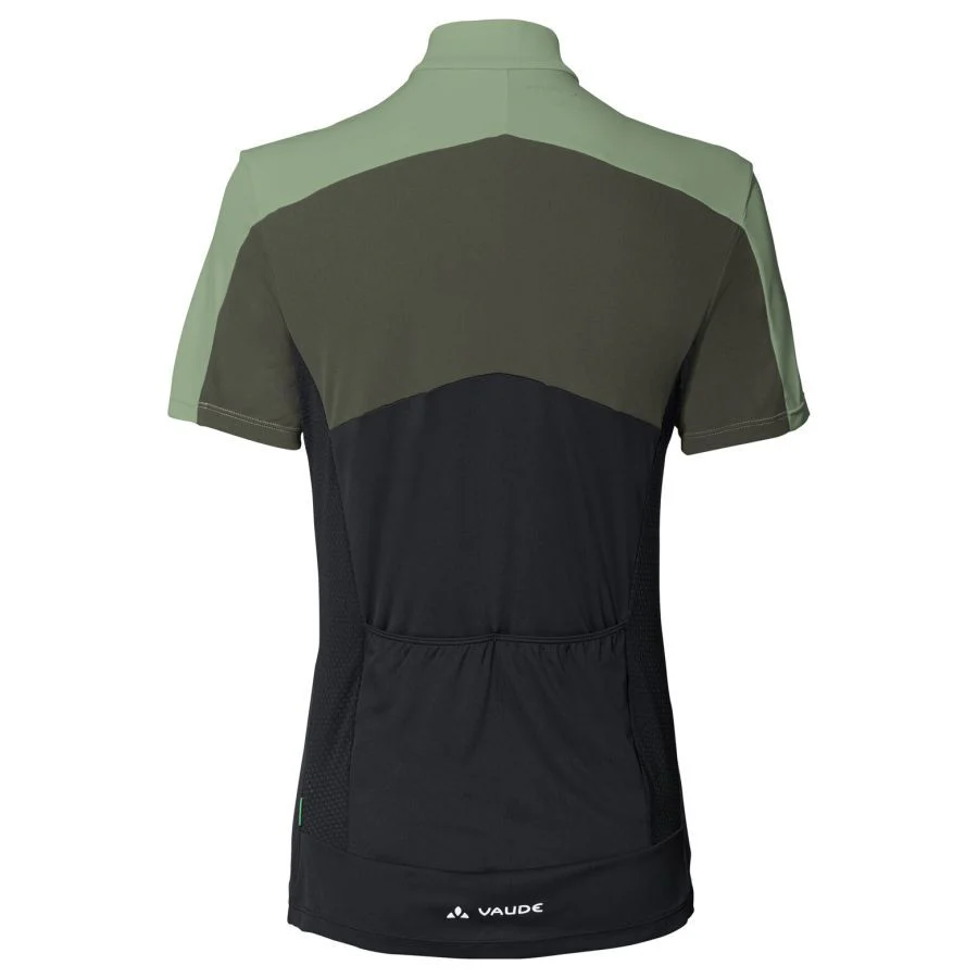 Vaude Matera FZ Tricot fietsshirt korte mouwen groen dames - Image 2