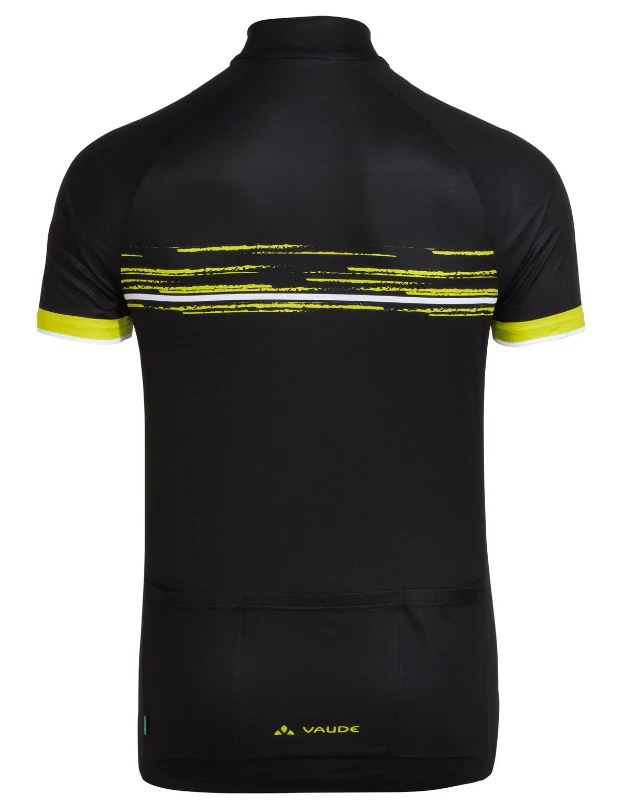 Vaude Men`s Mitus Tricot fietsshirt korte mouwen zwart met geel heren - Image 2