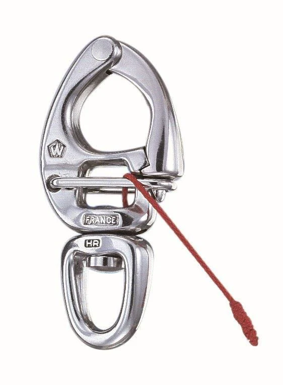 Wichard 2674 Snapsluiting quick release met wartelend oog 80 mm HR RVS