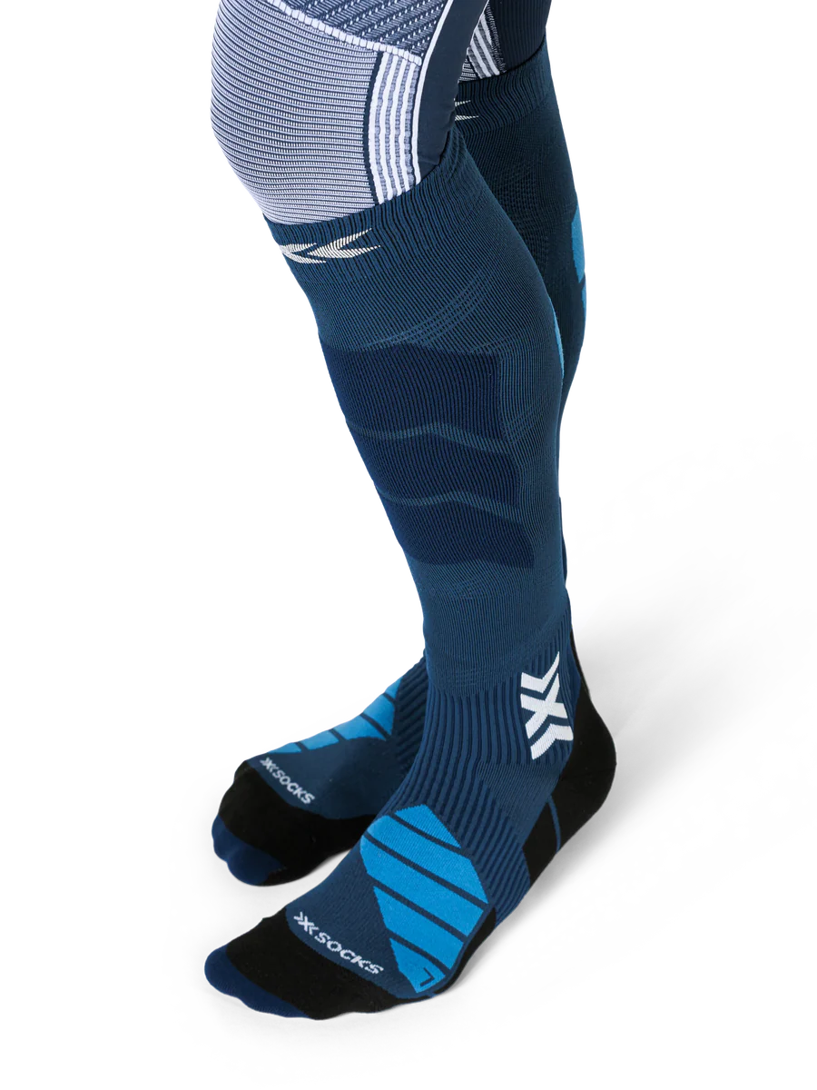X-Socks Ski Expert OTC skisokken met semi-compressie blauw/zwart - Image 3