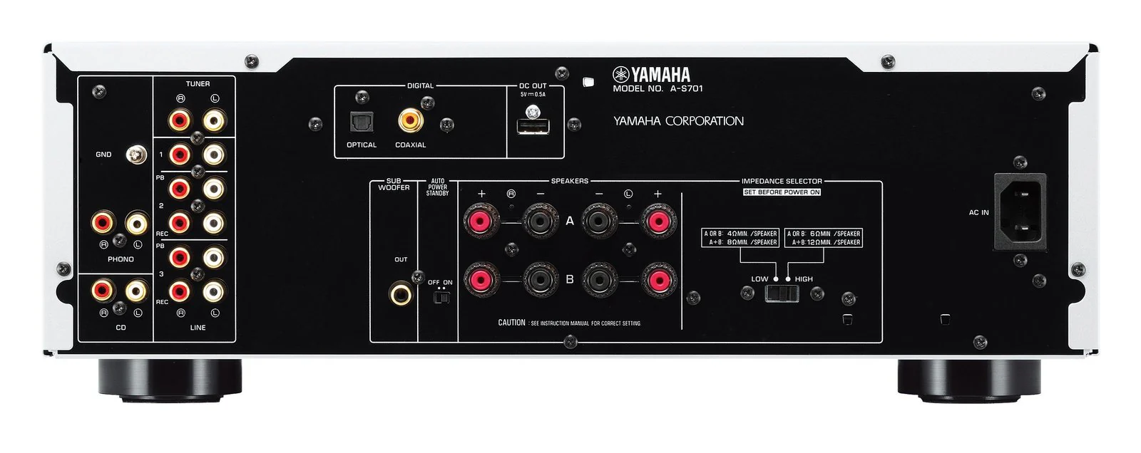 Yamaha A-S701BL zwart TOP-art design versterker - Image 2